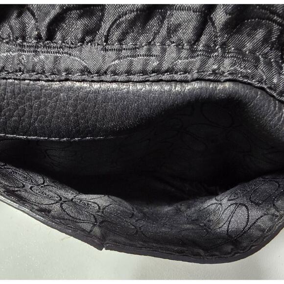 Fossil Milo Crossbody Bag Long Live Vintage Black Pebble Leather w/Organizer - Picture 8 of 12